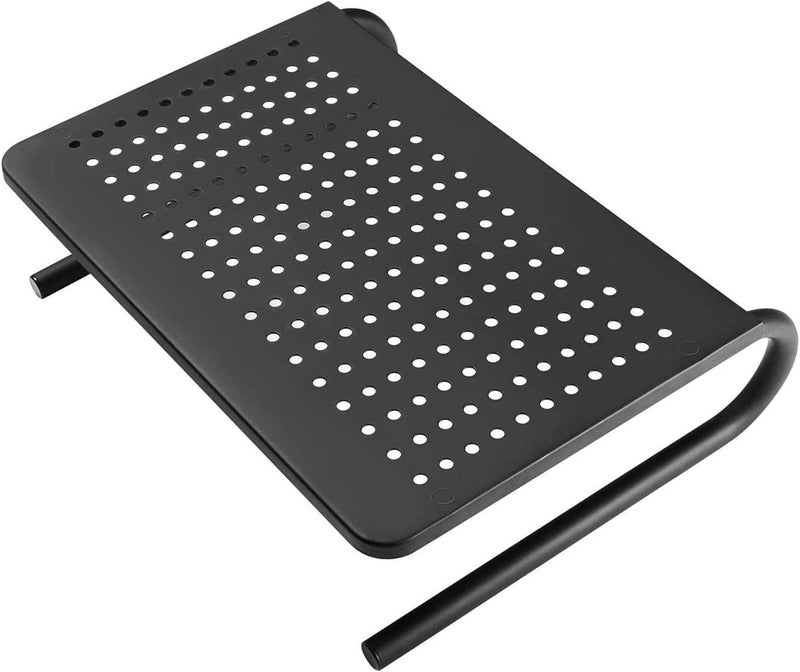 suptek Monitor Stand Riser for Computer,Laptop,Printer, Notebook and All Flat Screen Display with Vented Metal Platform and 4 Inches Height Underneath Storage (MST004) - Image 1